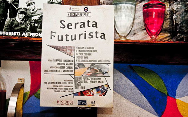 Serata Futurista 2 dicembre 2011 Taverna dei Futuristi Roma